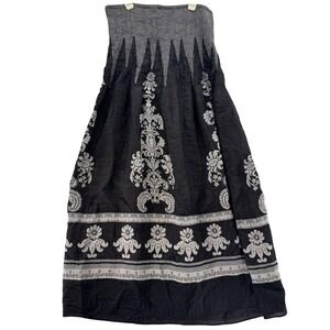Anthropologie Lapis Dress One Size‎ Strapless Dress Black Party Casual Bohemian